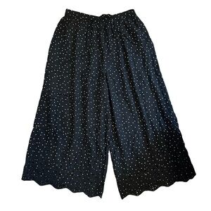 American Eagle Polka Dot Wide-Leg Pants